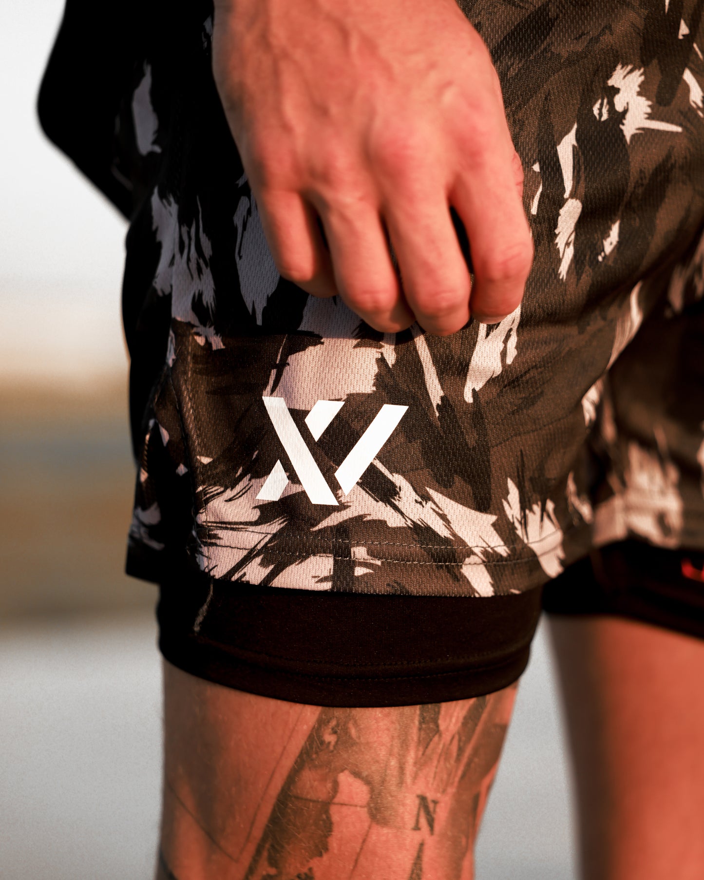 NEVER QUIT - ATHLETIC SHORTS (CAMO)