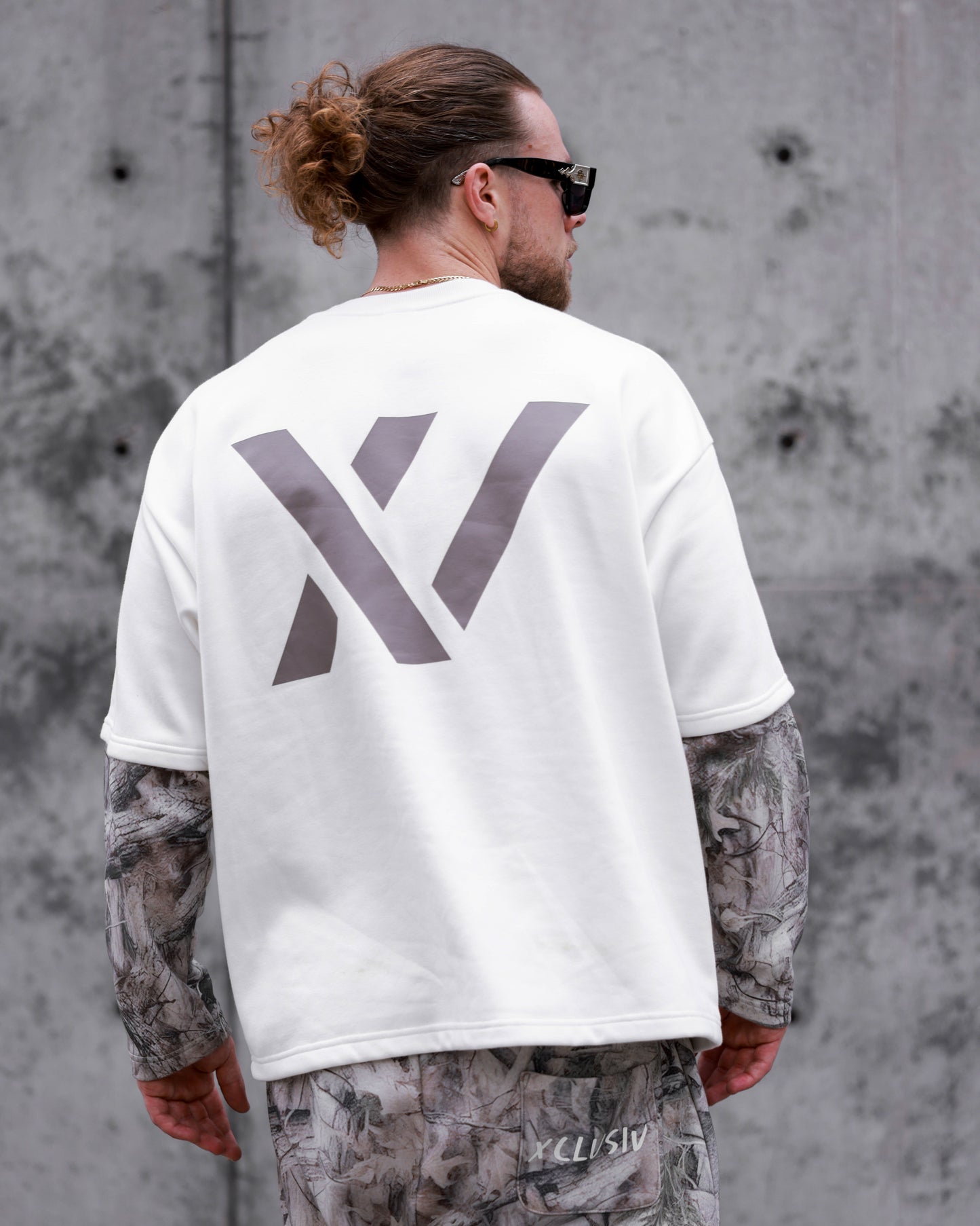 CAMO LAYERED LONG SLEEVE T-SHIRT